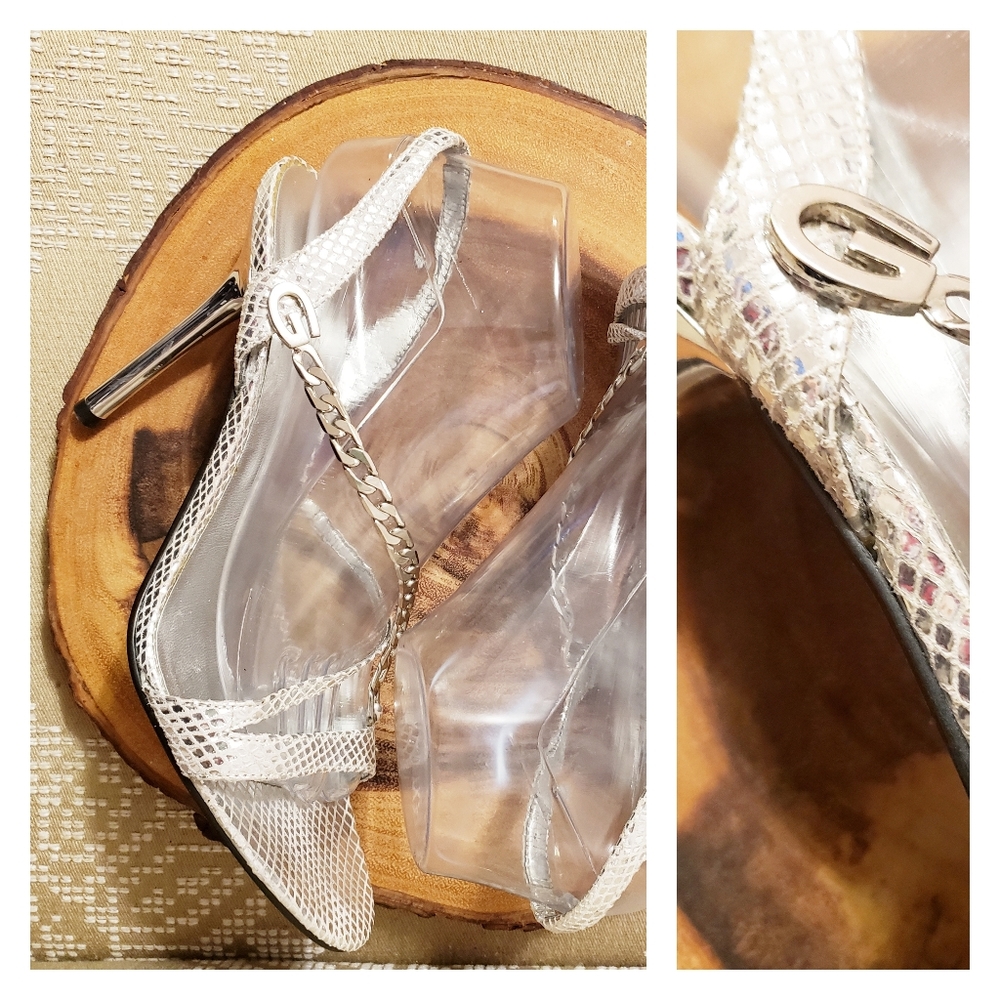 GUESS BY MARCIANO | SEXY LEATHER & SILVER HEELS